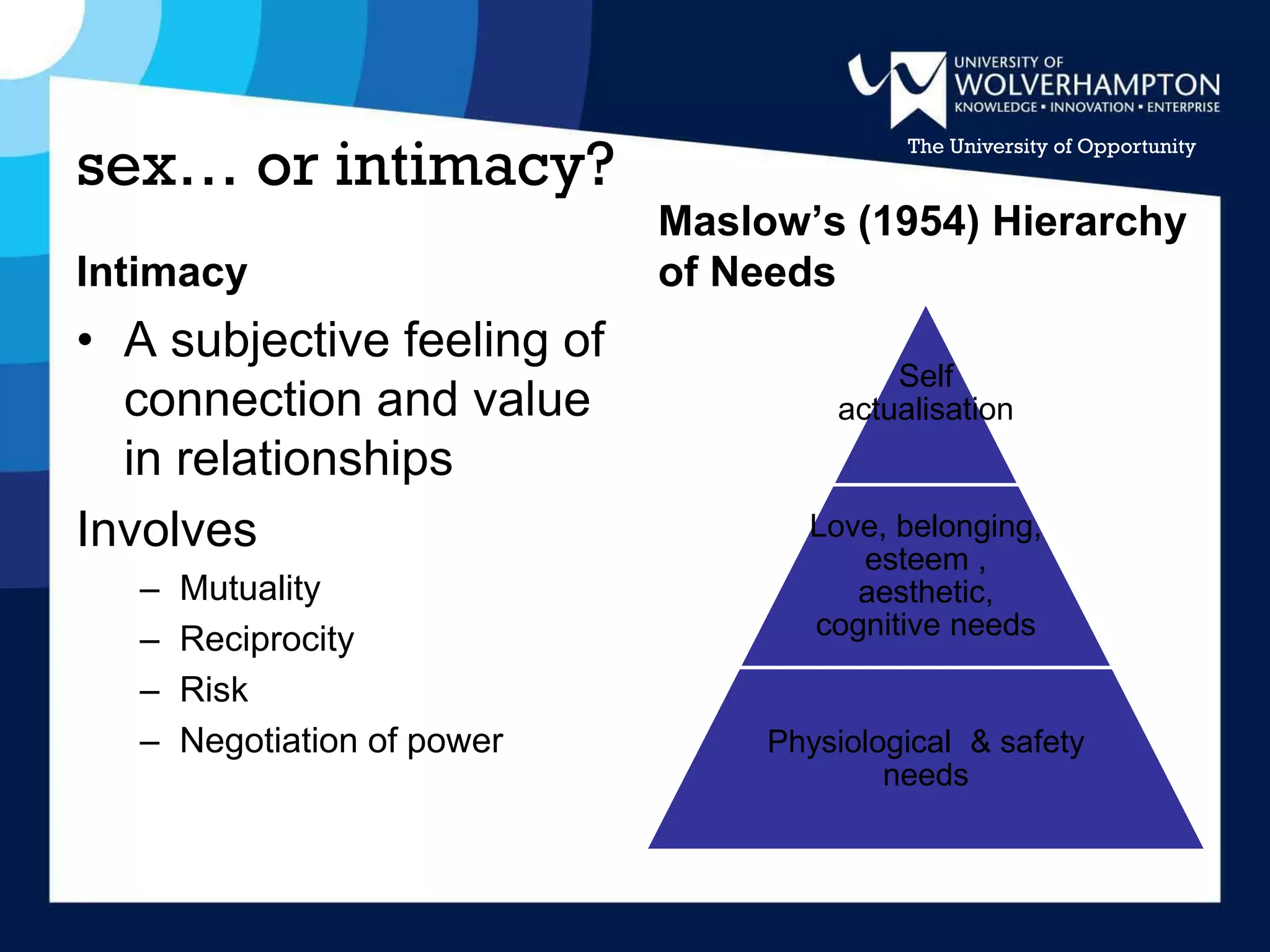 Sexuality, Intimacy, Diversity, Relationships and Dementia | PDF