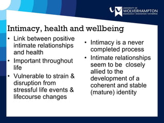Sexuality, Intimacy, Diversity, Relationships and Dementia | PDF