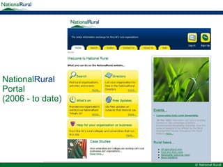 National Rural   Portal (2006 - to date) 