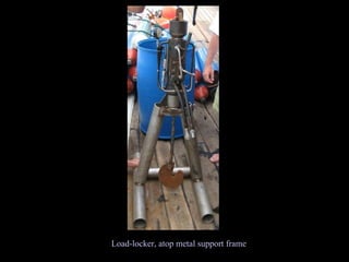 Load-locker, atop metal support frame 