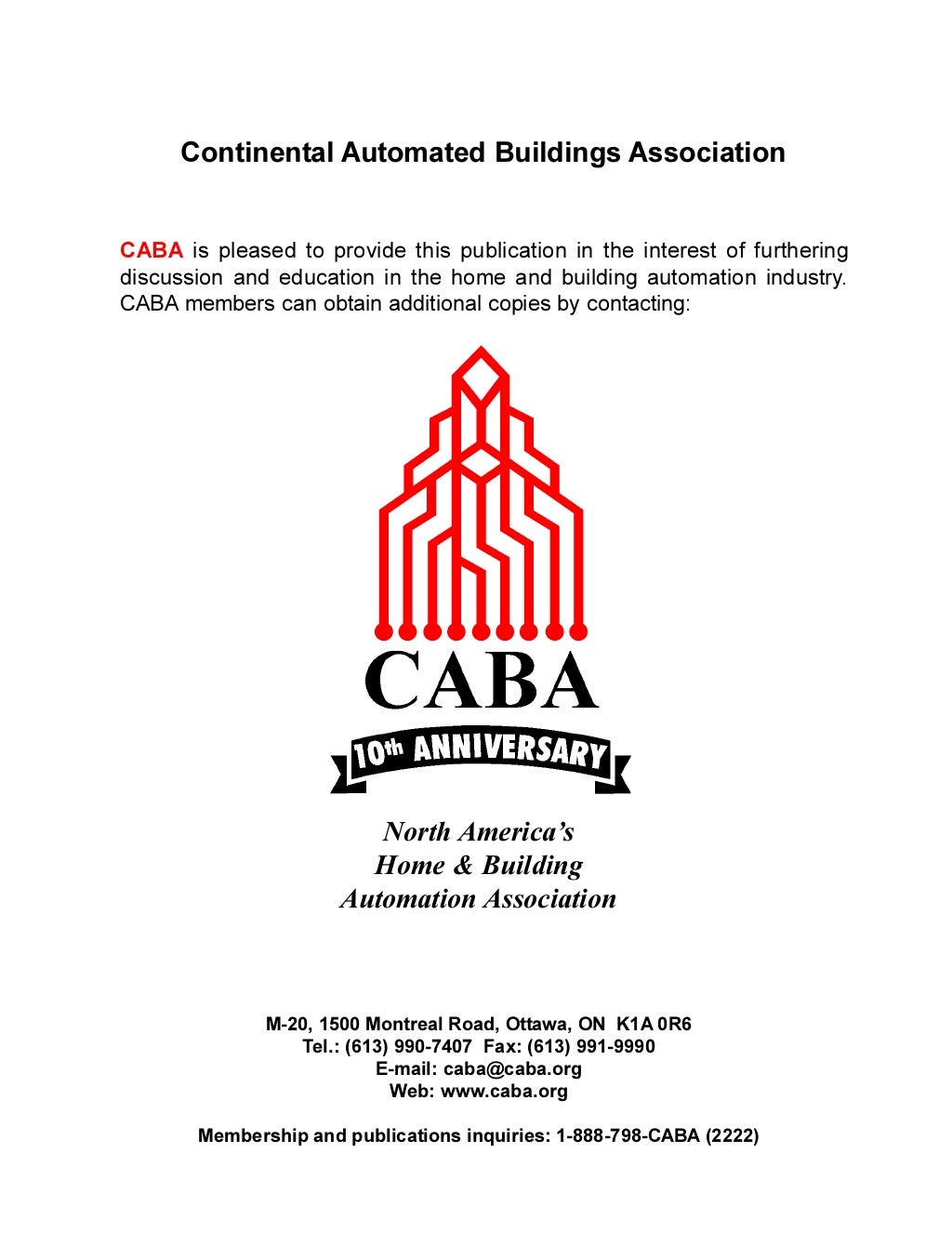 The Residential Gateway