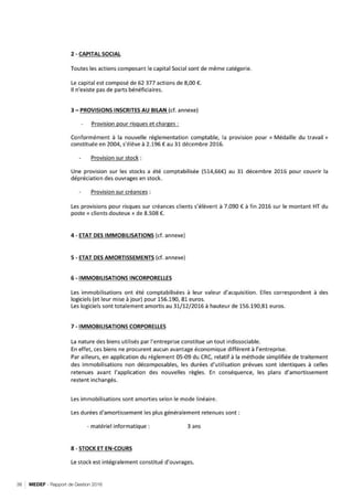 MEDEF - Rapport de Gestion 201638
RETOUR SOMMAIRE
 