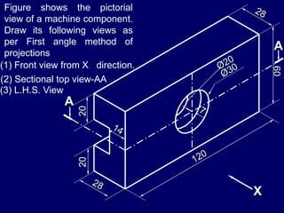 orthographic projections of engg. graphics | PPSX