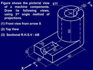 orthographic projections of engg. graphics | PPSX