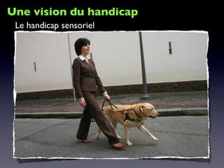 Une vision du handicap
Le handicap sensoriel
 