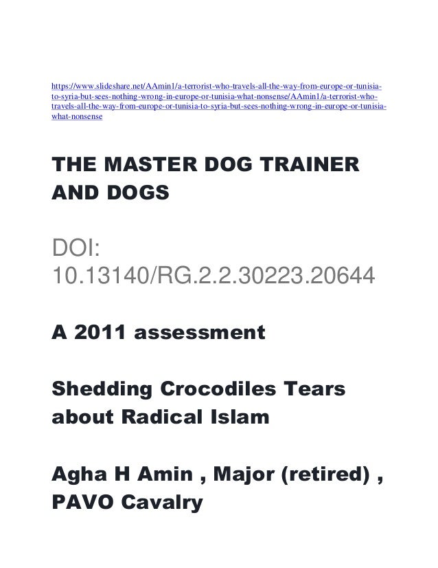 master dog trainer