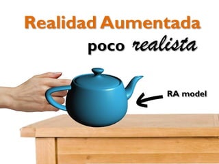 Realidad Aumentada
realistapoco
RA model
 