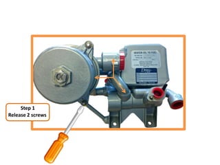 Release 2 screws
Step 1
 