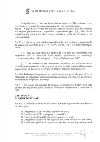 Regulamento Geral das Competições 2012