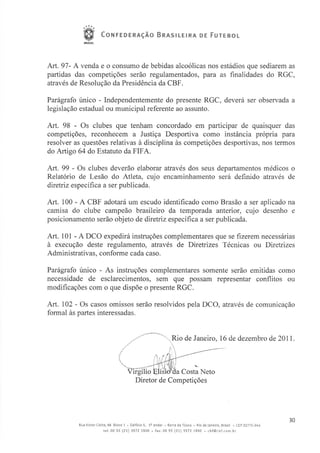 Regulamento Geral das Competições 2012