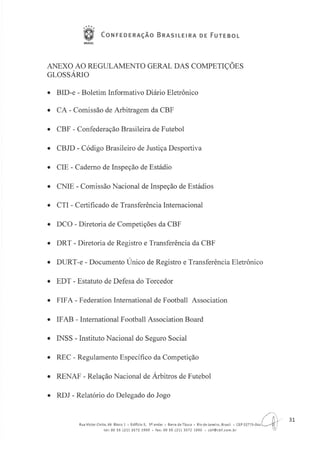 Regulamento Geral das Competições 2012