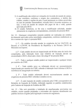 Regulamento Geral das Competições 2012