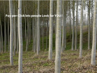 Pay-per-Click lets people Look for YOU !
 