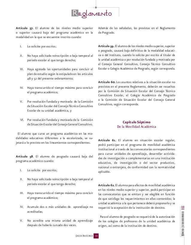 Reglamento General de Estudios del IPN 2004 (actual) Reglamento General de Estudios del IPN 2004 (actual)