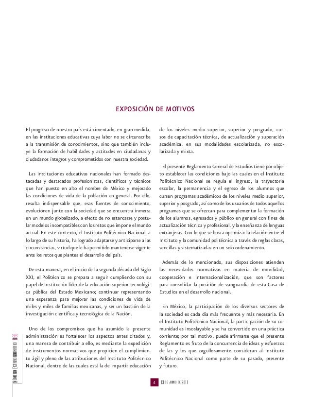 Reglamento General de Estudios del IPN 2004 (actual)