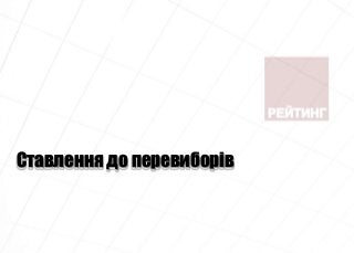 Ставлення до перевиборів
 