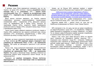 ,                           60%
                     44%                                                                                          2011                    :
                                        , 37% –
                      , 32% –                                                  .                   ,                                  …
, 31% –                                                                                    -                                           .
 .                                                                                             ,                                      ».
                                                                                   14% –                            , 21% –
                                                                                      , 22% –                                     .
          (26%)                        (21%),                                       40% –                                                     .
                                            (23%),                                                                            .
                        (20%),
                            (15%),
                      (12%).                                             60%
                                                                                           22% –
 (9%),                                                                                                                                        .
    (7%),                                               (5%),
                                     (4%),      (2%).                                                         .
                                                                                                                  (63%)
                                                                                                                              17% –
                                                                                                       8% –
                       48%
                                             51% –
                                                                   70%
 .
                                                                                                                          .
     ,               44%
                                         48% –


                 .


             .

         «            »|                                  |       2011                                                                        5
 