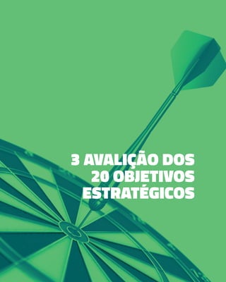 3 AVALIÇÃO DOS
20 OBJETIVOS
ESTRATÉGICOS
 