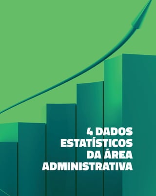 4 DADOS
ESTATÍSTICOS
DA ÁREA
ADMINISTRATIVA
 