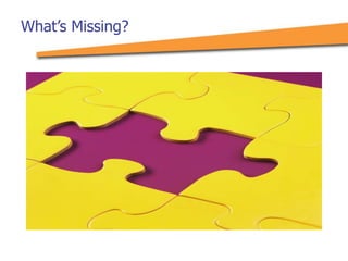 What’s Missing?
 