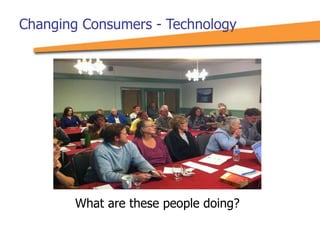 What are these people doing?
Changing Consumers - Technology
 