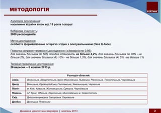 Динаміка ідеологічних маркерів: жовтень 2013