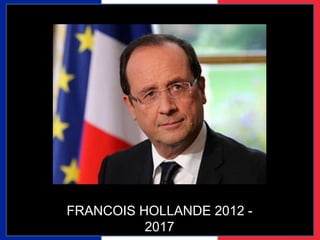 FRANCOIS HOLLANDE 2012 - 
2017 
 