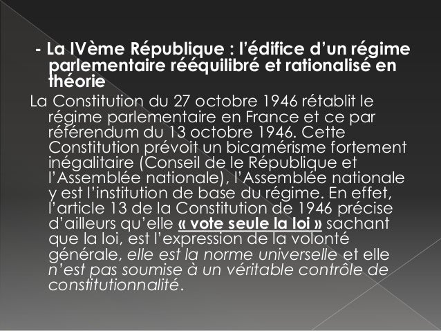 Dissertation rationalisation du rgime parlementaire