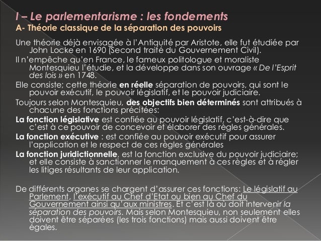 Dissertation rationalisation du rgime parlementaire