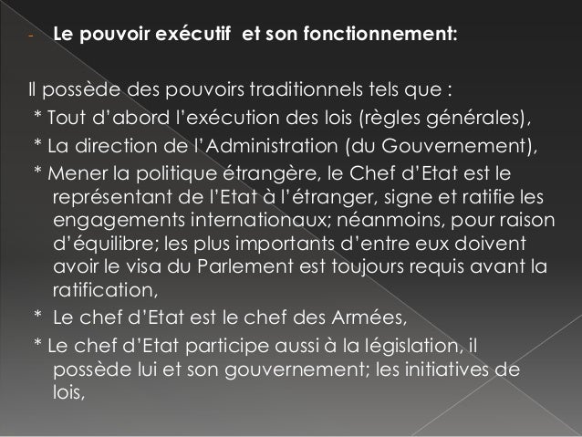 Dissertation rationalisation du rgime parlementaire