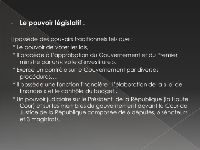 Dissertation rationalisation du rgime parlementaire