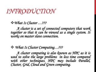 Rgk cluster computing project | PPT
