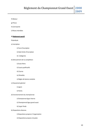 RèGlement Championnat Go