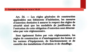 5 – Exemples d’articles de la loi n° 90-29
 