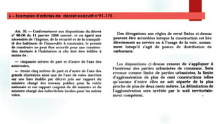 6 – Exemples d’articles de décret exécutif n°91-175
 