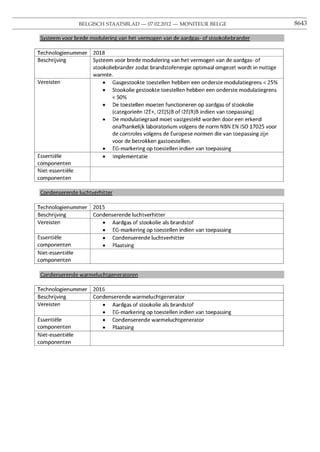 BELGISCH STAATSBLAD — 07.02.2012 — MONITEUR BELGE   8643
 