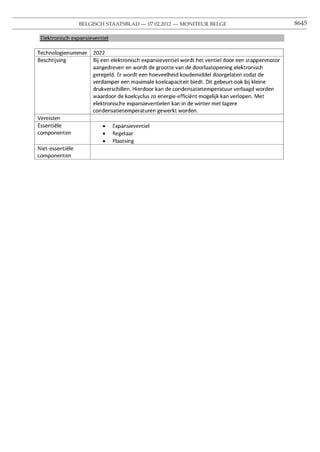 BELGISCH STAATSBLAD — 07.02.2012 — MONITEUR BELGE   8645
 