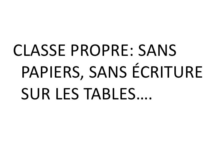 Regles De Classe