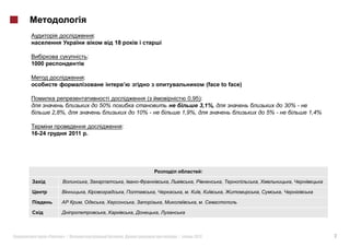 :
                                               18

                                 :
1000

                             :
                                                                                                            (face to face)

                                                                   (                          0,95):
                                         50%                                                      3,1%,                                     30% -
            2,8%,                                               10% -                       1,9%,                                5% -               1,4%

                                                    :
16-24                2011 .




                                                                                                        :

                                 ,                  ,                               ,             ,               ,          ,

                             ,                          ,               ,                   , .        ,          ,          ,          ,

                         ,                ,                 ,                   ,                     , .

                                          ,                 ,               ,



        «       »|                                  .                                   |         2012                                                     2
 