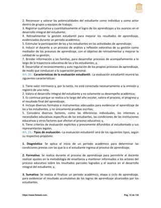 REGLAMENTO A LA LEY ORGANICA DE EDUCACION | PDF