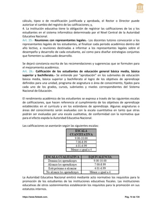 REGLAMENTO A LA LEY ORGANICA DE EDUCACION | PDF