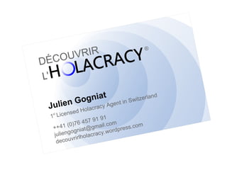 Holacracy - une nouvelle technologie sociale
