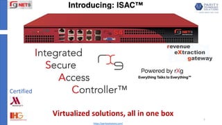 https://paritysolutions.com/
1
Virtualized solutions, all in one box
Certified by
 