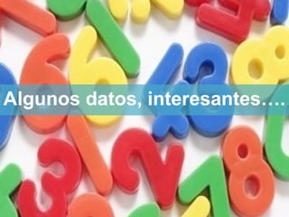Algunos datos, interesantes….
 