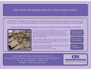 Can your detailers reduce scrap levels