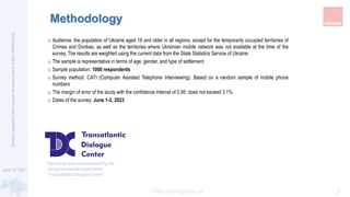 June 1-2, 2023
https://ratinggroup.ua/
Ukrainians'
perception
of
other
countries’
friendliness
towards
Ukraine
|
RATING
Gr...