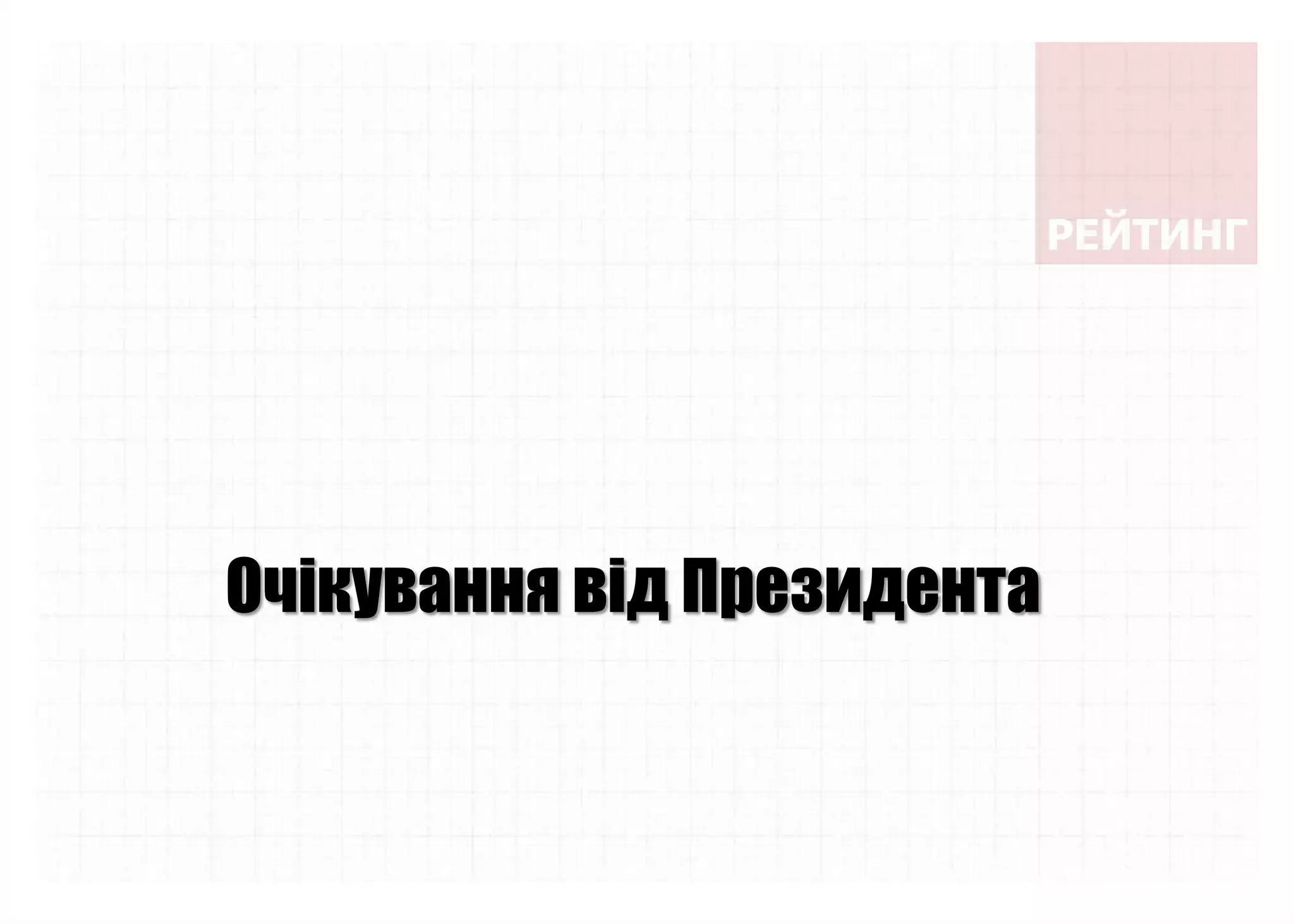 Очікування від Президента
 