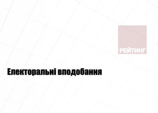 Електоральні вподобання
 