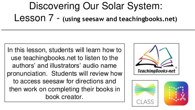 Lesson 7 Discovering Our Solar System Book Creator