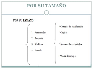 POR SU TAMAÑO
